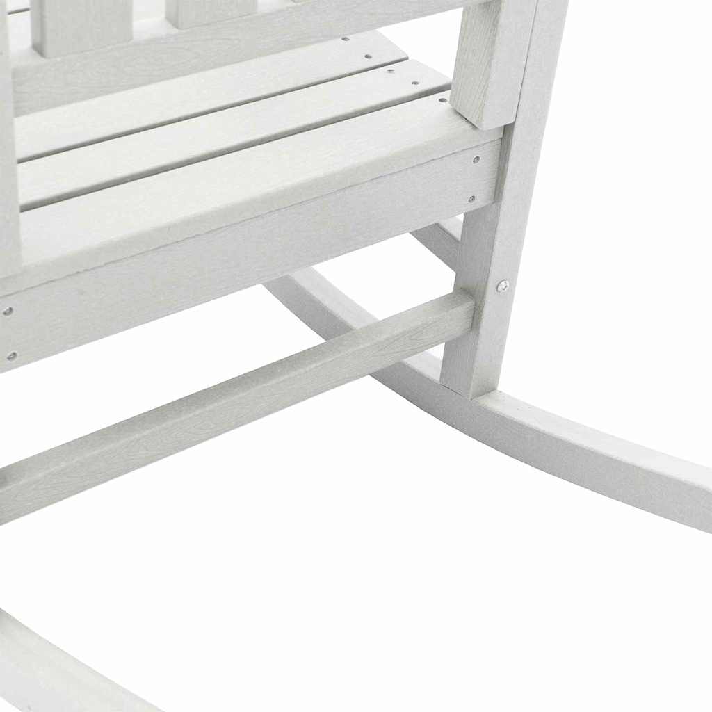 3 dalių sodo poilsio komplektas baltas HDPE