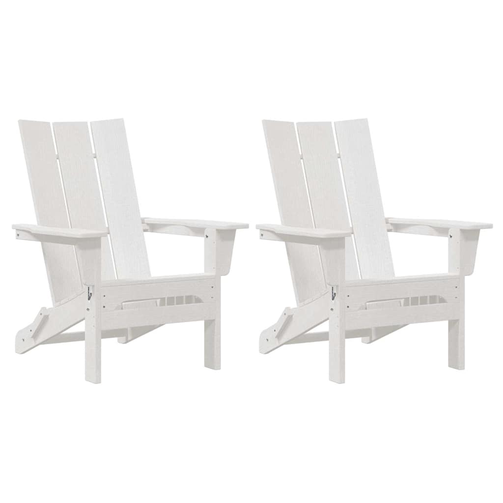 Sodo poilsio baldai 2 pcs Balta 74.5 x 80.5 x 90cm Plastmasė