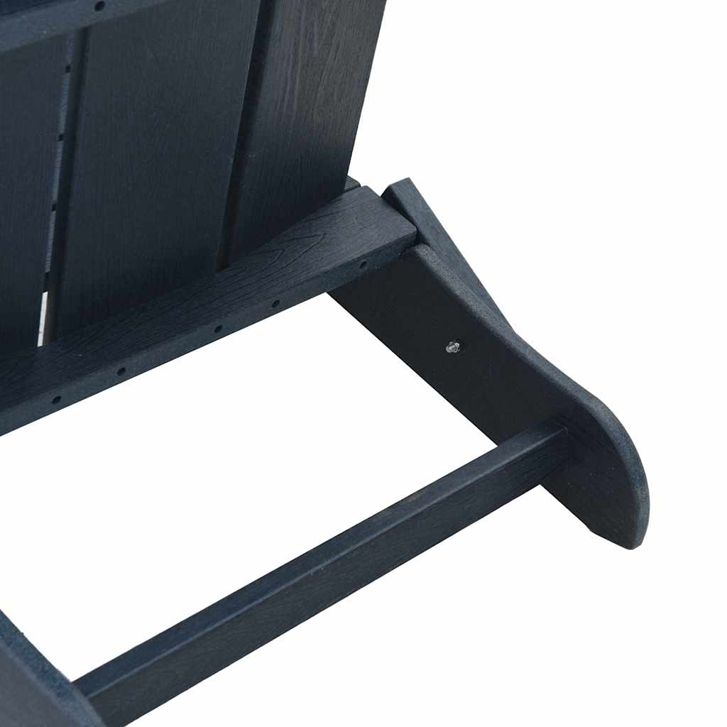 3 dalių sodo poilsio komplektas tamsiai mėlyna HDPE