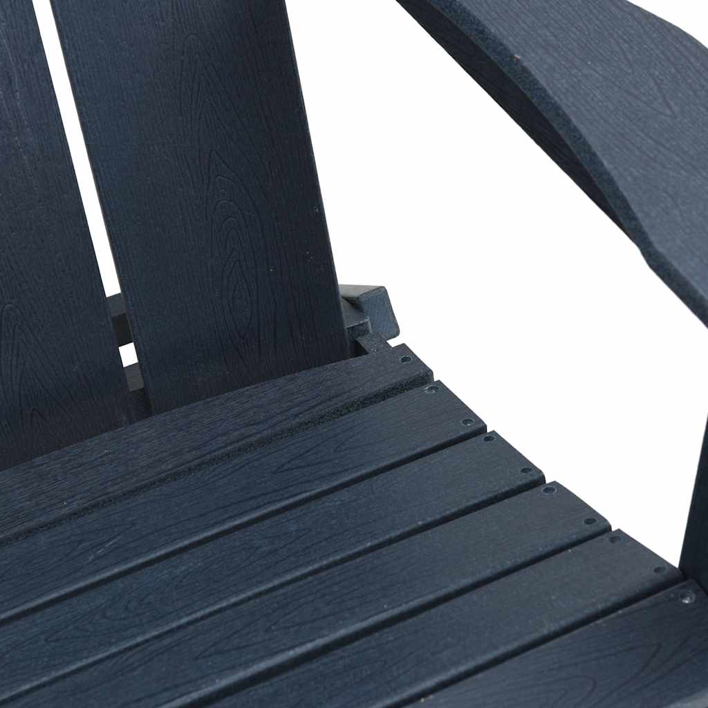 3 dalių sodo poilsio komplektas tamsiai mėlyna HDPE