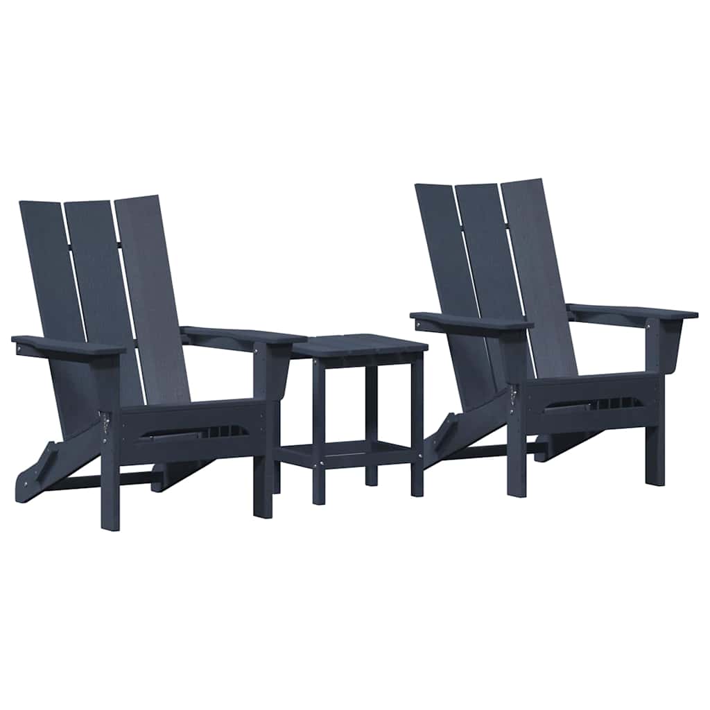 Sodo poilsio baldai 3 pcs Tamsiai mėlyna 38 x 38 x 46 cm