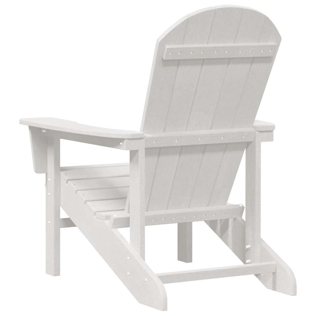 Adirondack Kėdės 2 vnt Balta 74x82x90 cm HDPE