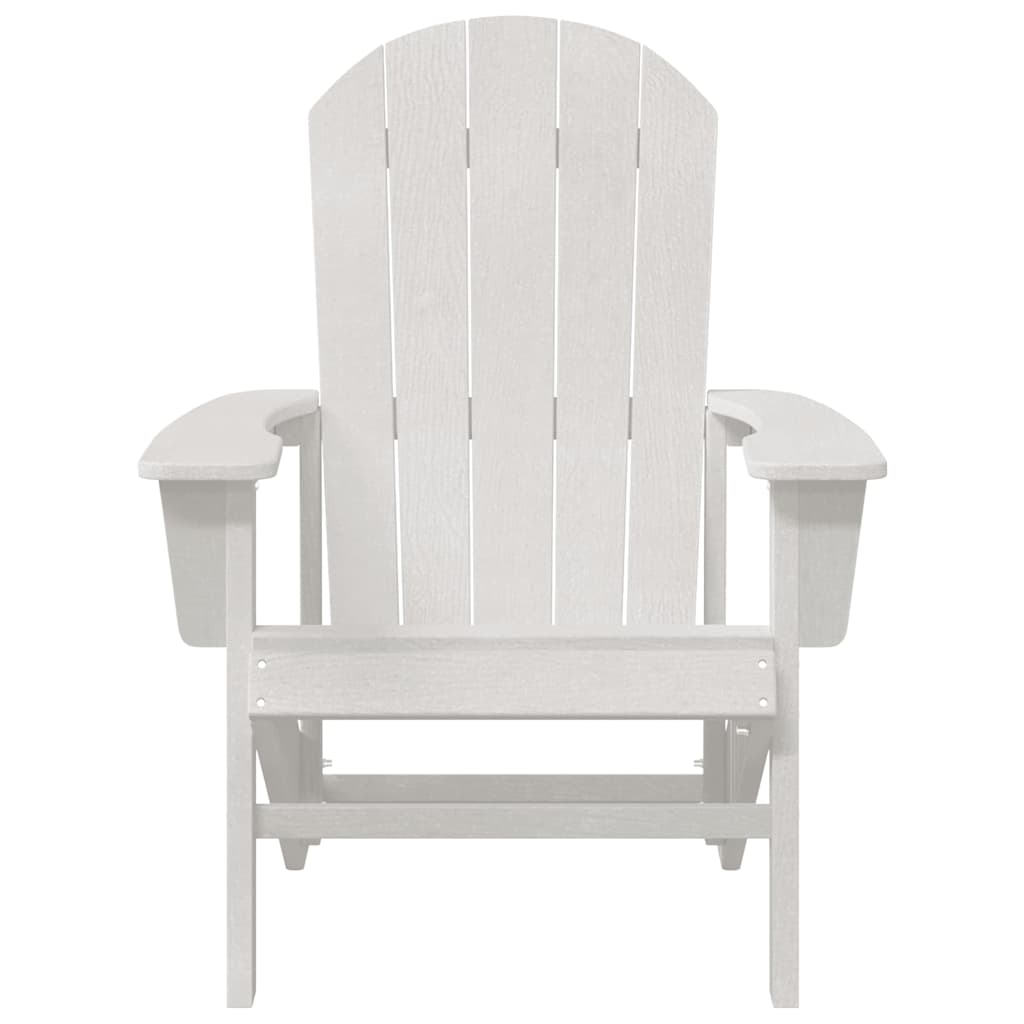Adirondack Kėdės 2 vnt Balta 74x82x90 cm HDPE
