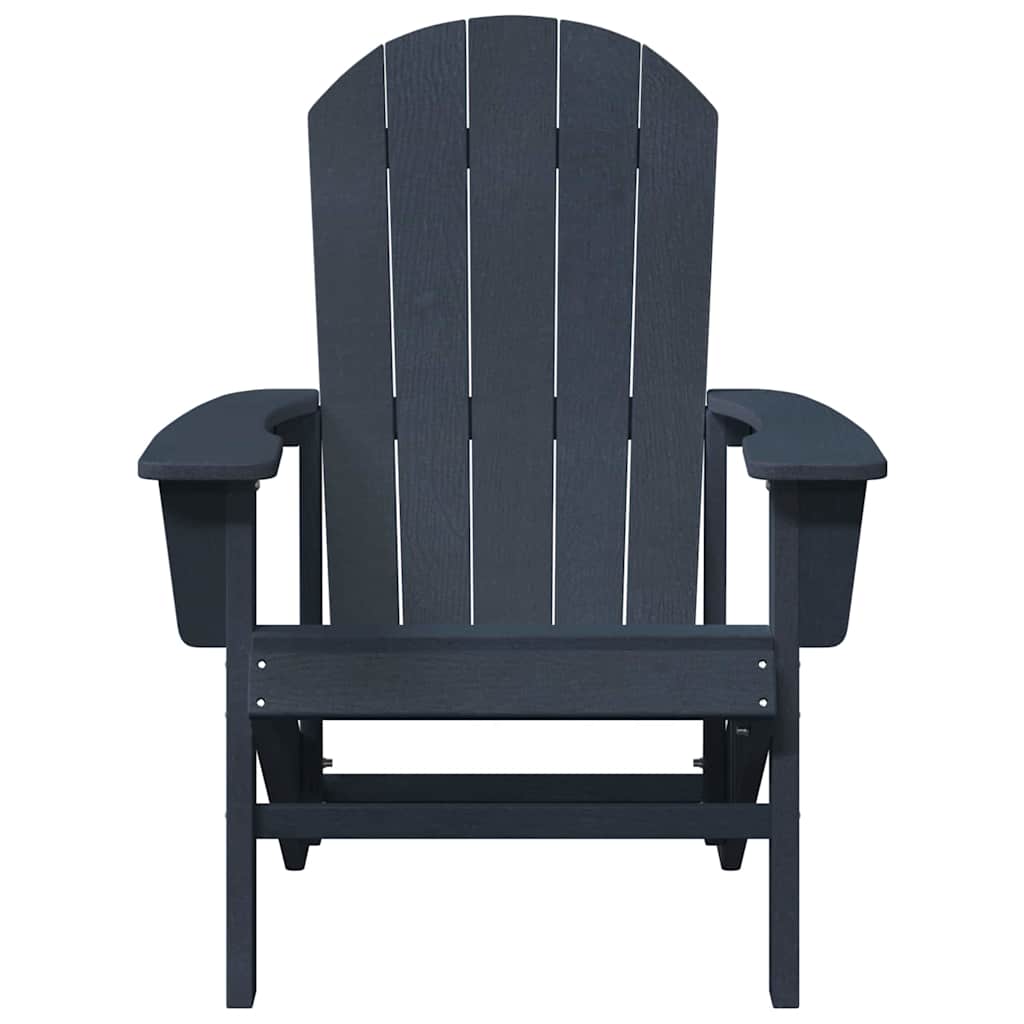 Adirondack kėdės 2 vnt. Tamsiai mėlyna 74x82x90 cm HDPE