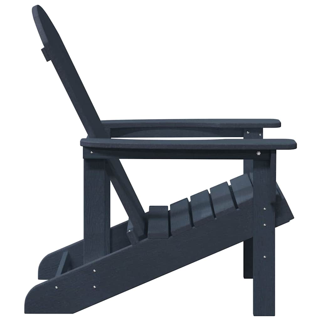 Adirondack kėdės 2 vnt. Tamsiai mėlyna 74x82x90 cm HDPE