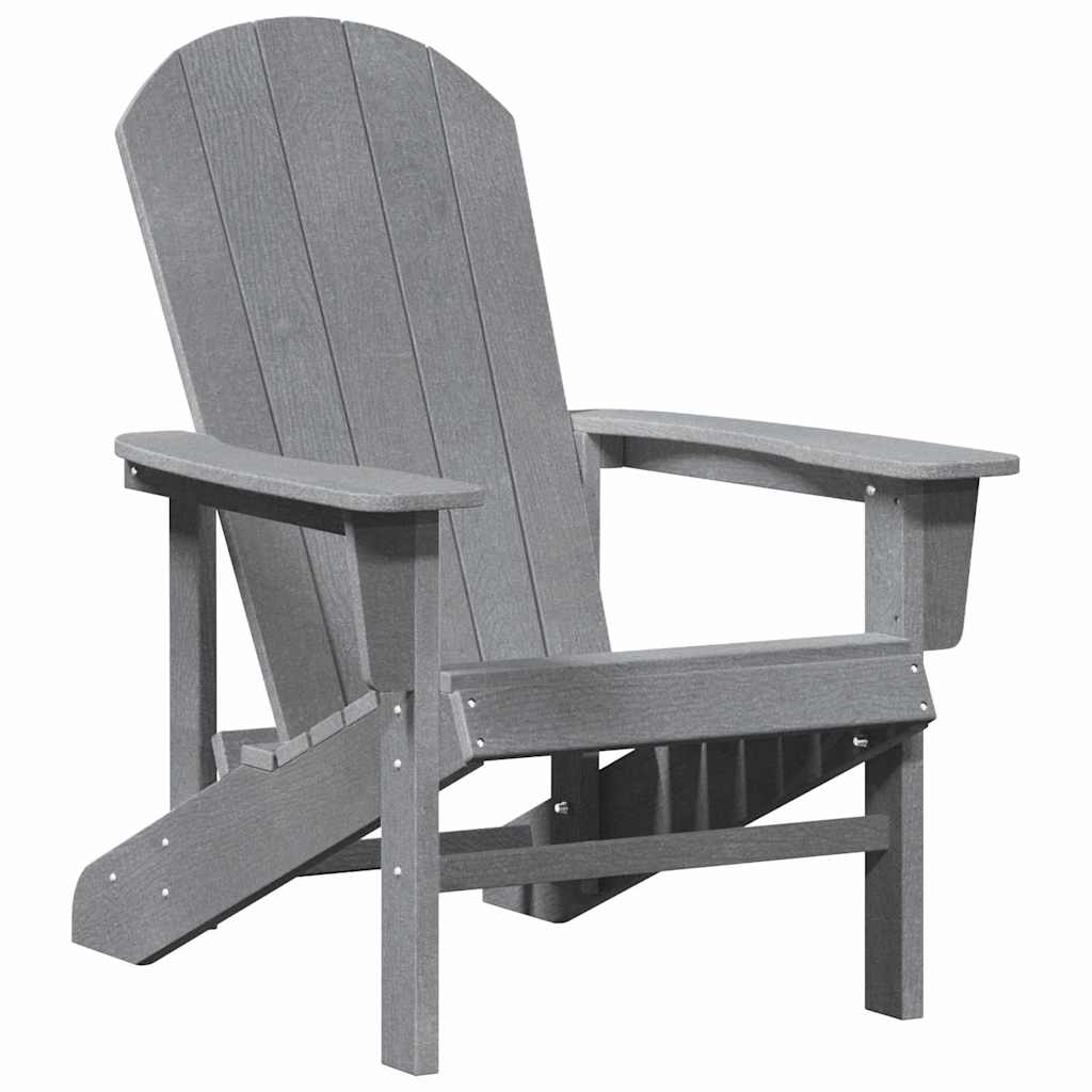 Adirondack Chairs 2 pcs Light Grey 74x82x90 cm HDPE