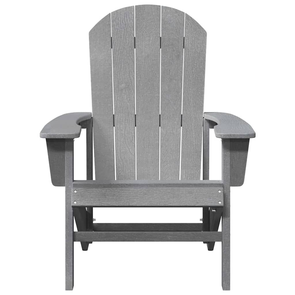 Adirondack Chairs 2 pcs Light Grey 74x82x90 cm HDPE