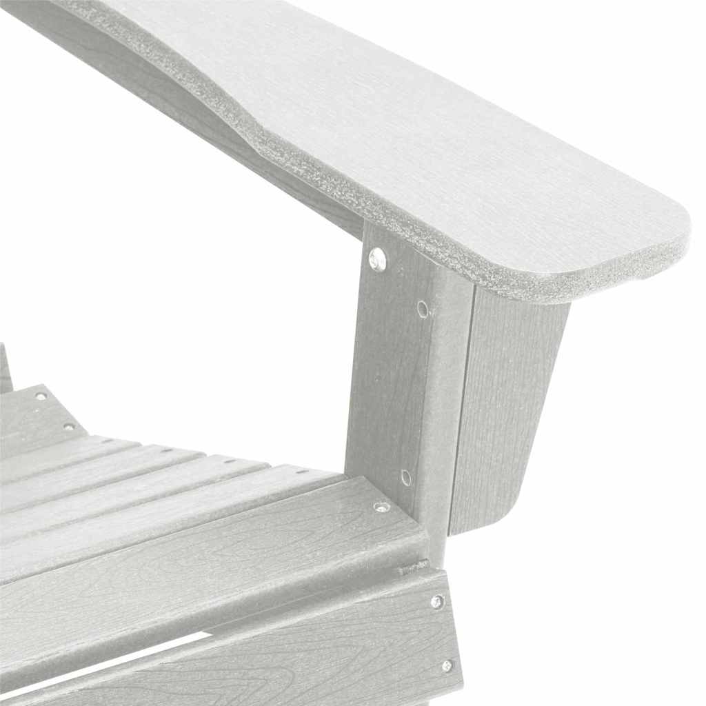 3 dalių sodo poilsio komplektas Baltas HDPE