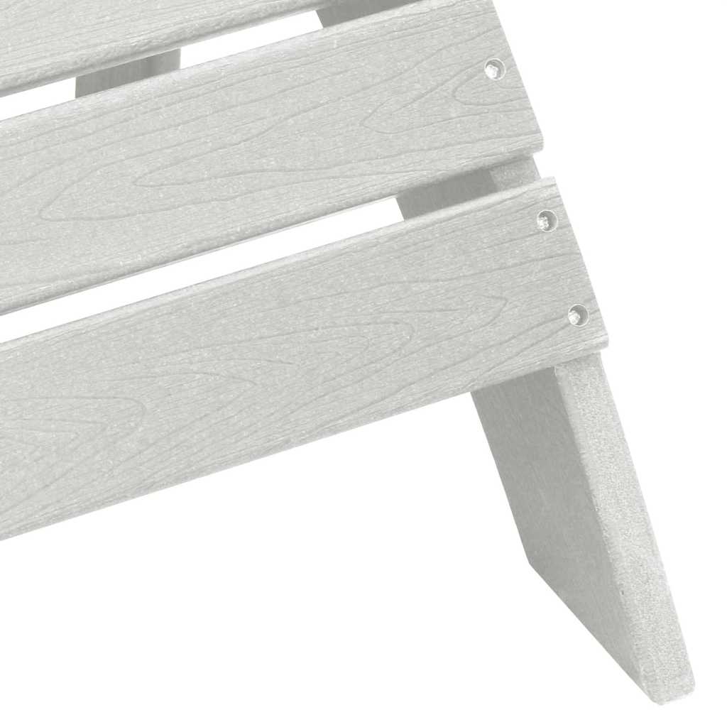3 dalių sodo poilsio komplektas baltas HDPE