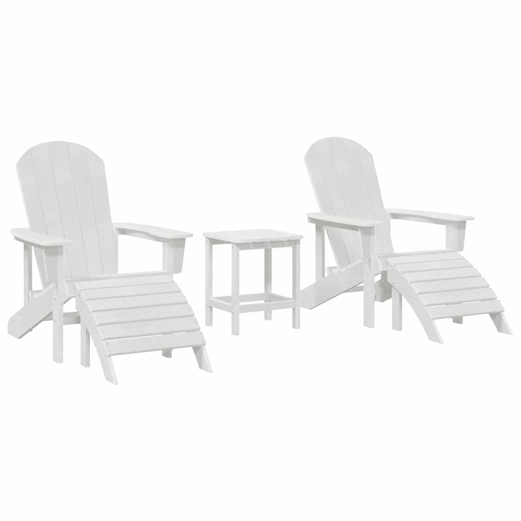 Sodo Kėdė 3 pcs Balta Polietilenas