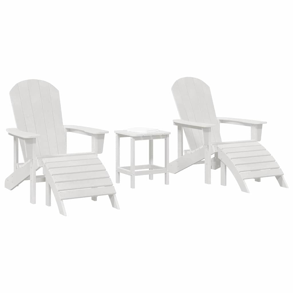 Sodo Kėdė 3 pcs Balta Polietilenas