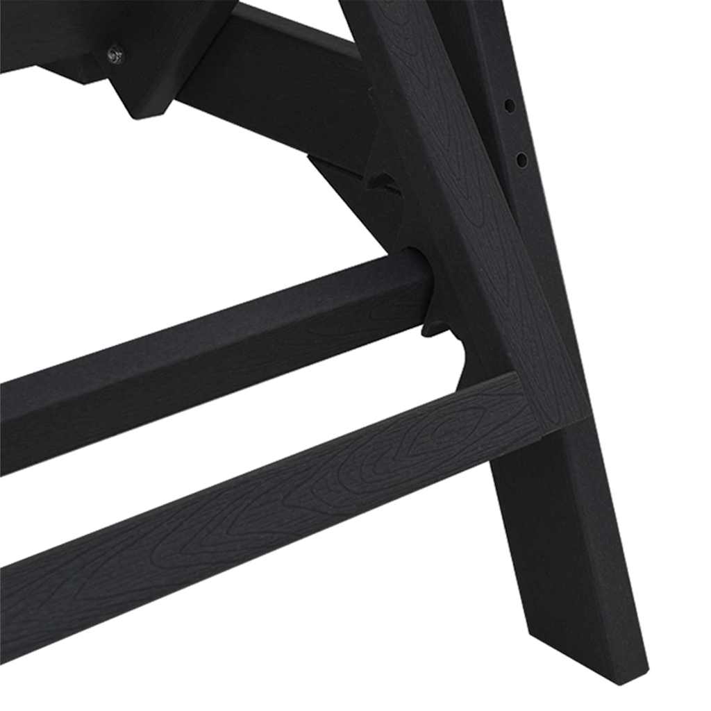 Saulės gultai 2 vnt juodas 162x53x98,5 cm HDPE