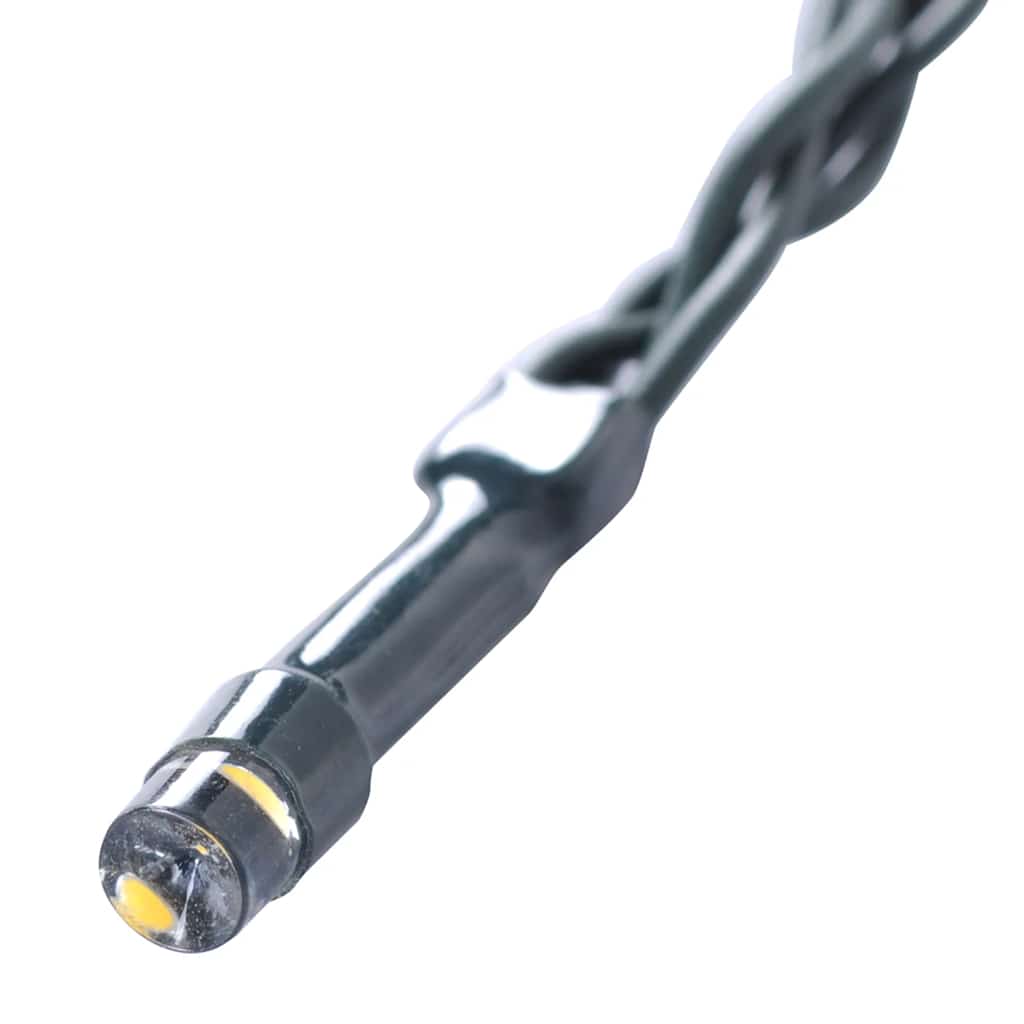 Dirbtiniai buksmedžio krūmai su LED lemputėmis 2vnt. žalia 38cm