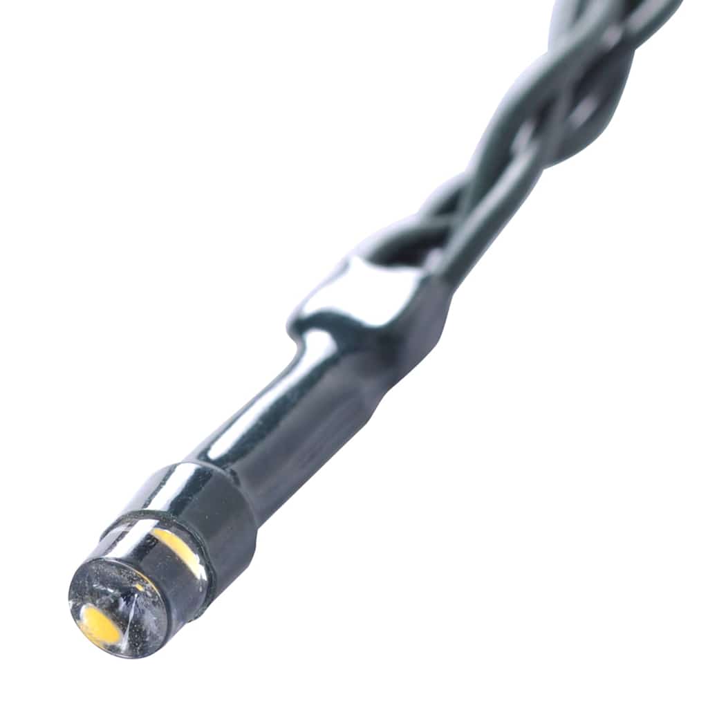 Dirbtiniai buksmedžio krūmai su LED lemputėmis 2vnt. žalia 27cm