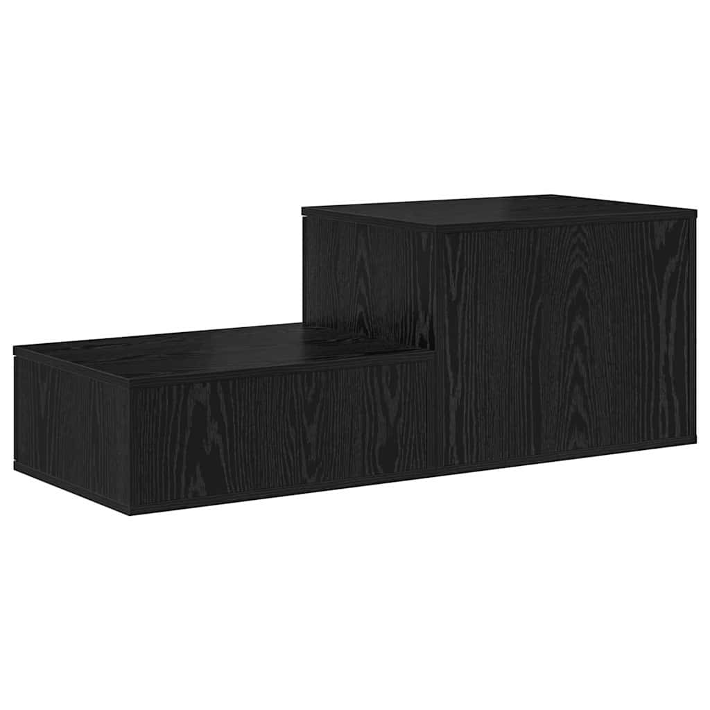 Oppbevaringsskap 2 pcs Juodas ąžuolas 127 x 41 x 40 cm