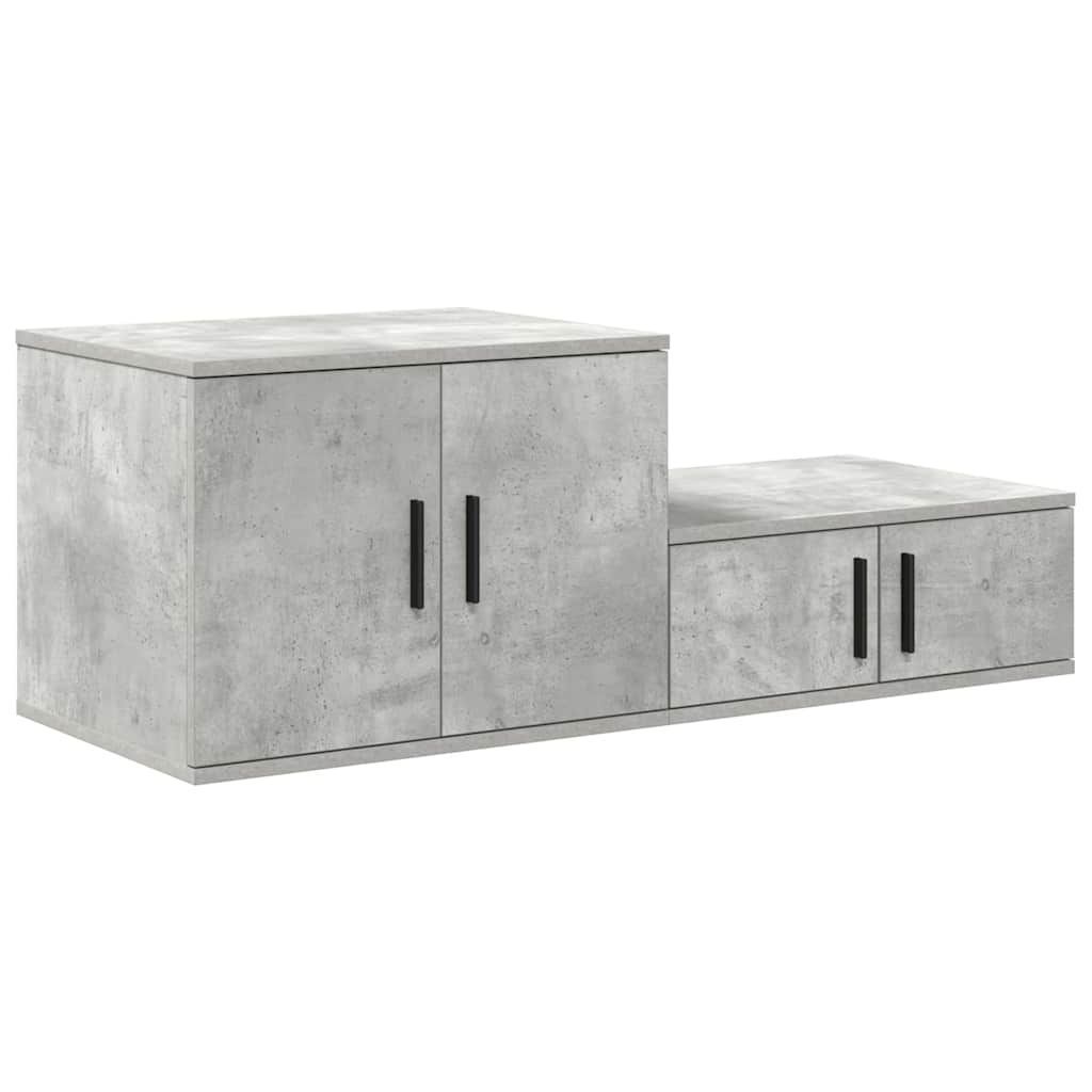 Oppbevaringsskap 2 pcs Betono pilka 127 x 41 x 40 cm