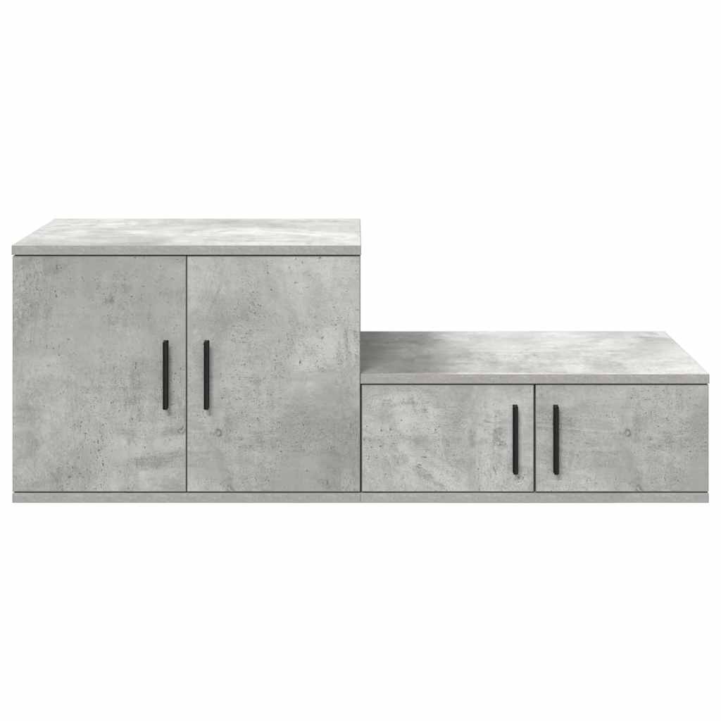 Oppbevaringsskap 2 pcs Betono pilka 127 x 41 x 40 cm