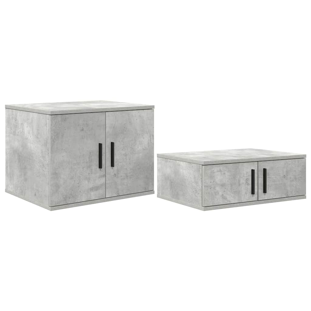 Oppbevaringsskap 2 pcs Betono pilka 118 x 41 x 40 cm