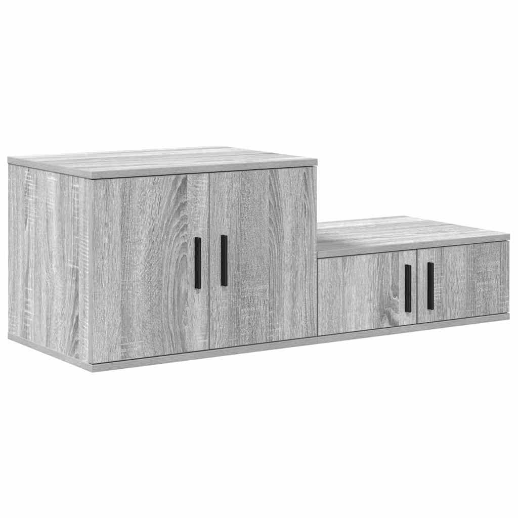 Storage Cabinets 2 pcs Grey Sonoma 118 x 41 x 40 cm