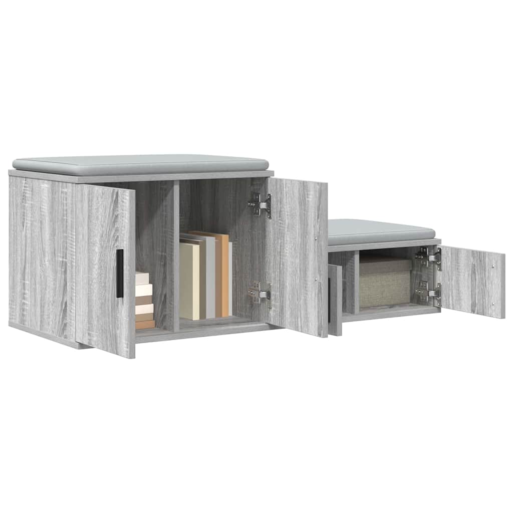 Storage Cabinets 2 pcs Grey Sonoma 118 x 41 x 40 cm