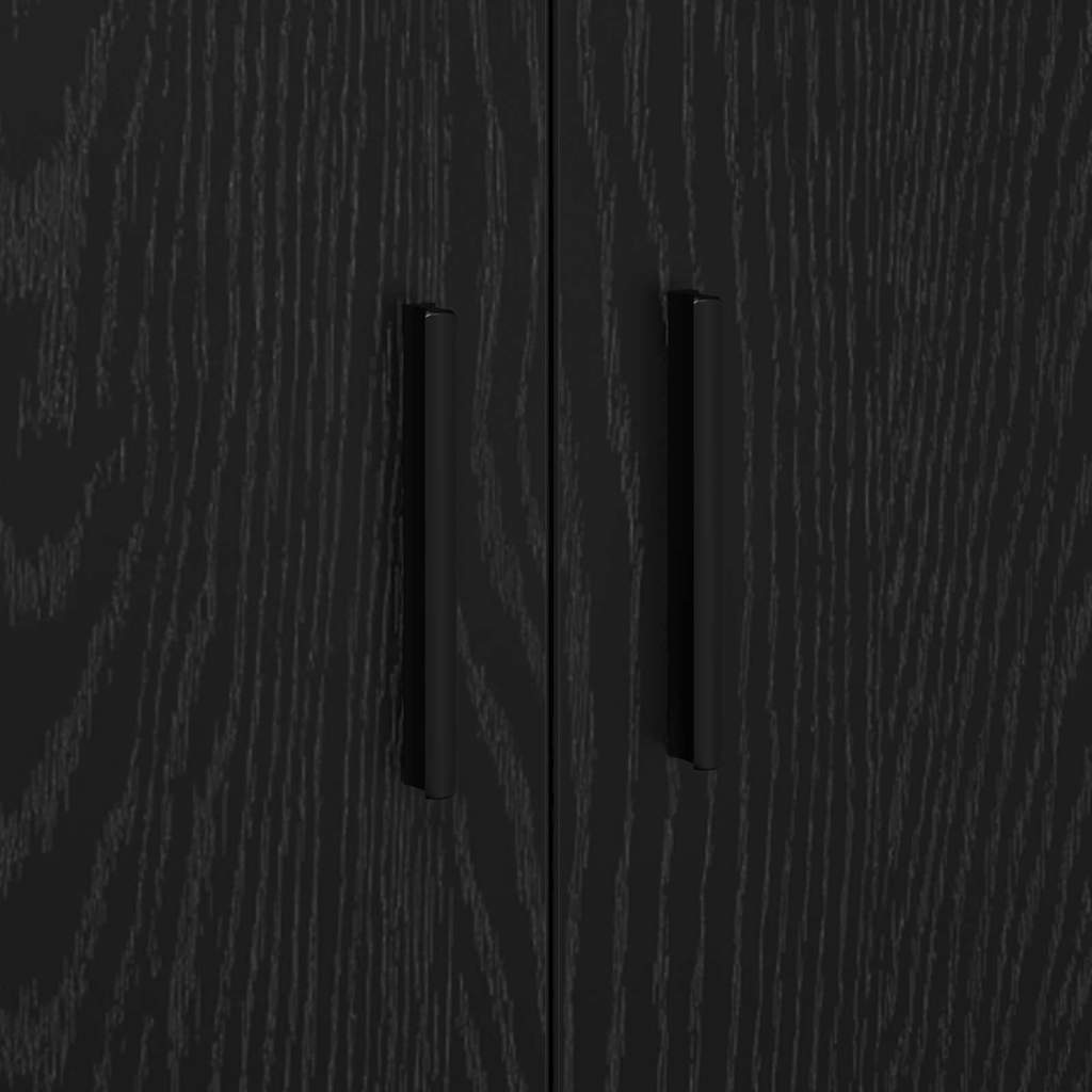 Juoda Saugojimo Spinta 108x41x40 cm Iš Inžinerinės Medienos