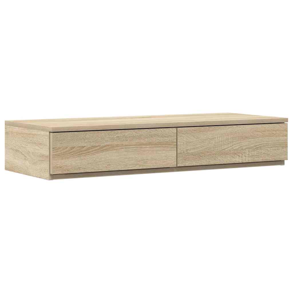 Bed Drawers with Sonoma Oak Drawer 100 x 36.5 x 16.5 cm
