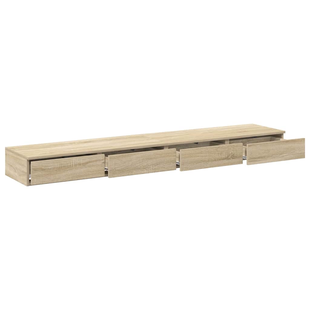 Bed drawers with drawer Sonoma oak 200 x 36.5 x 16.5 cm