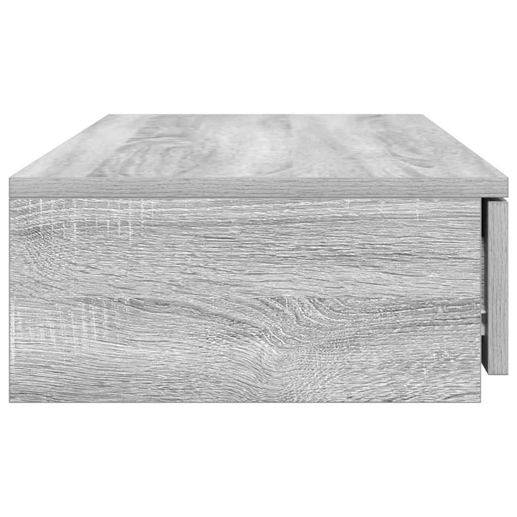 Lovos stalčiai su stalčių Pilkas Sonoma 80 x 36,5 x 16,5 cm