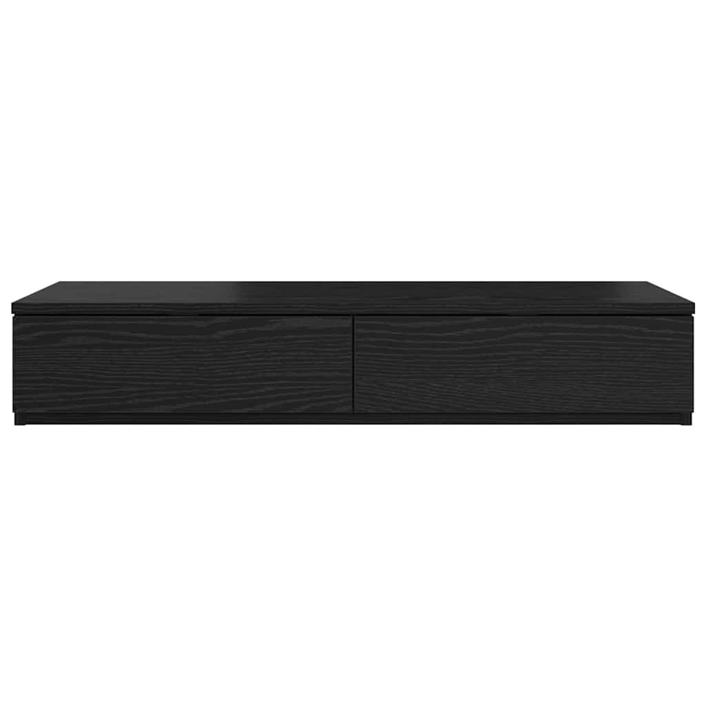 Lovos stalčiai su stalčių Juodas ąžuolas 90 x 36,5 x 16,5 cm