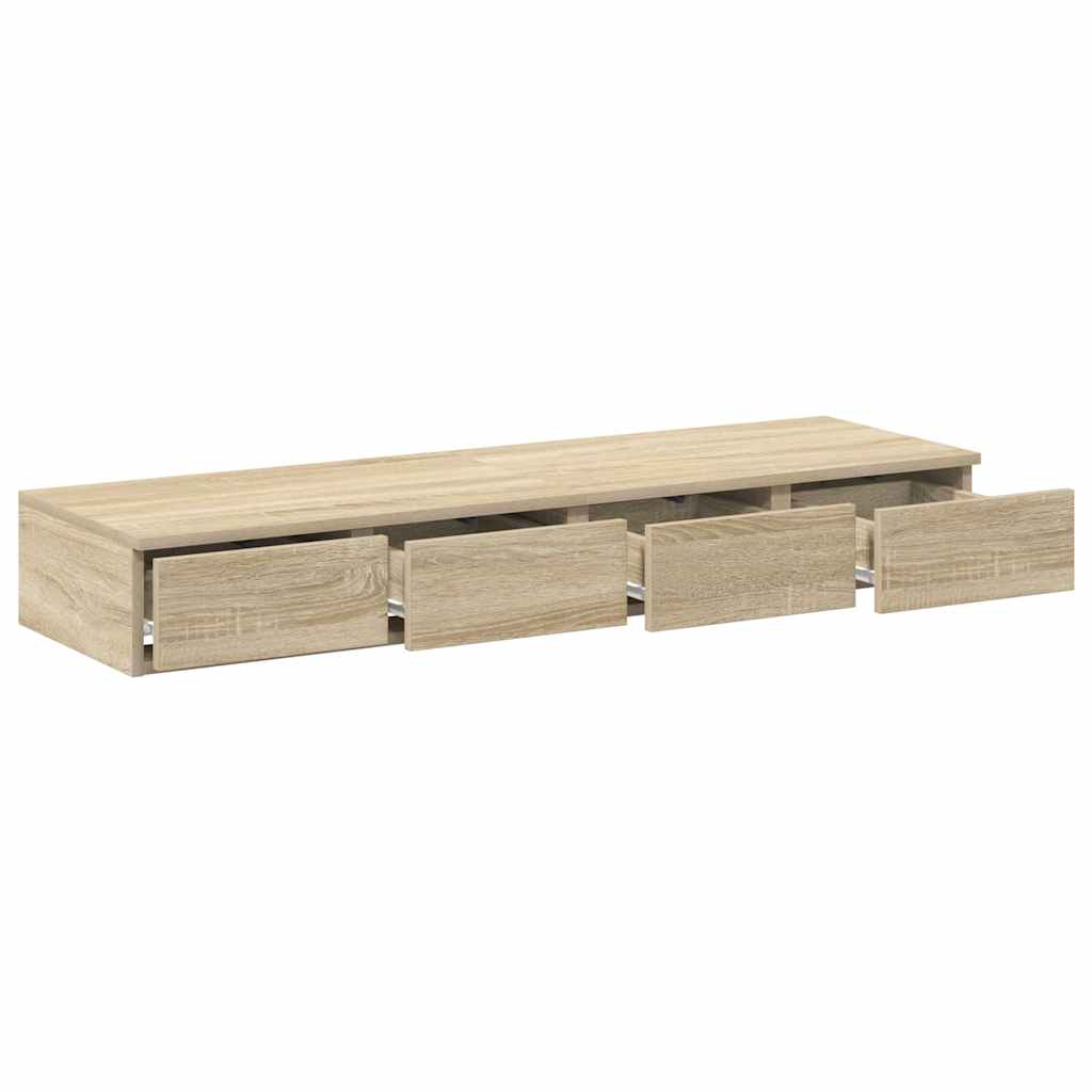 Bed drawer with drawer Sonoma oak 120 x 36.5 x 16.5 cm