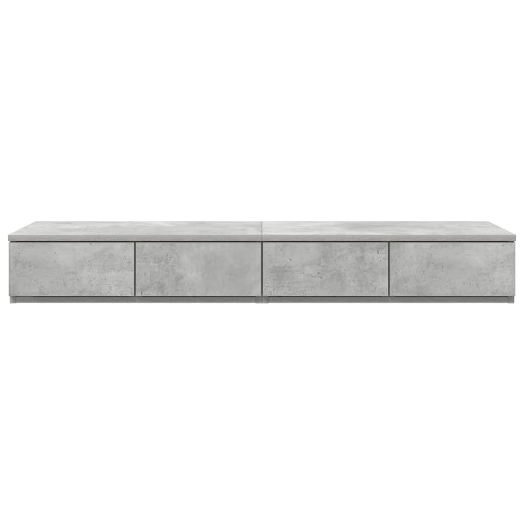 Bed drawers with drawers Concrete grey 120 x 36.5 x 16.5 cm