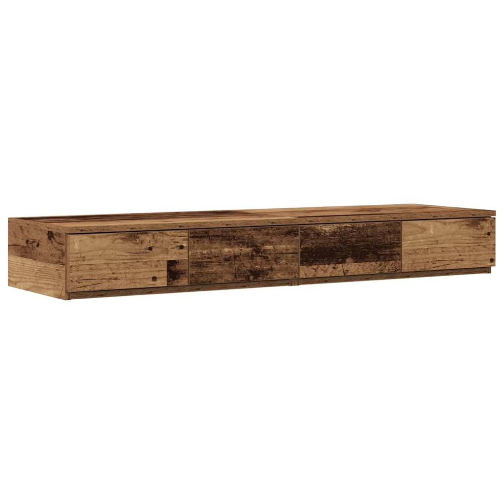 Bed drawers with drawers Old Wood 120 x 36.5 x 16.5 cm