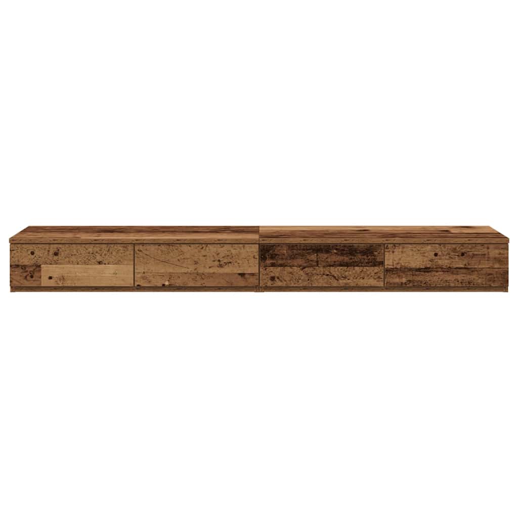 Bed drawers with drawers Old Wood 120 x 36.5 x 16.5 cm