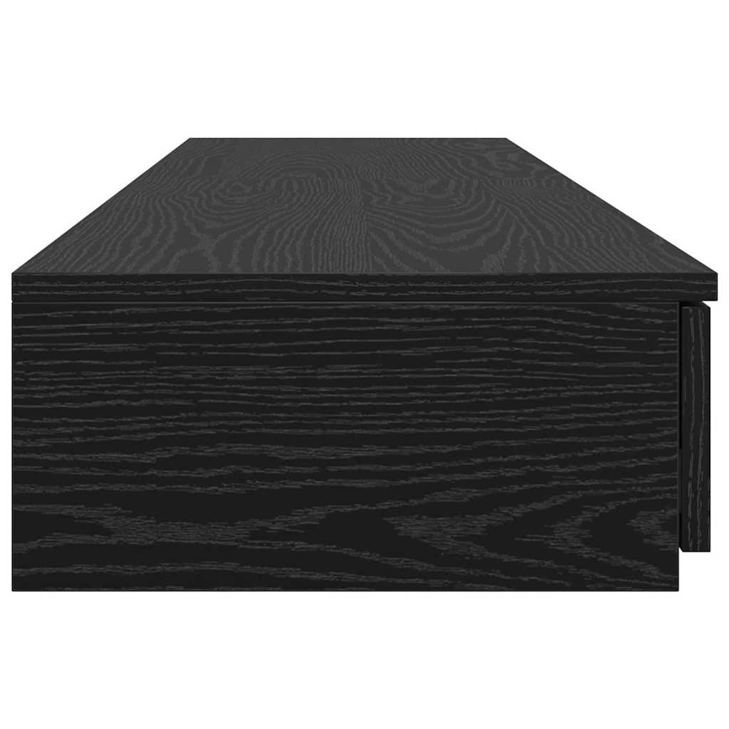 Lovos stalčiai su stalčių Juodas ąžuolas 150 x 36,5 x 16,5 cm