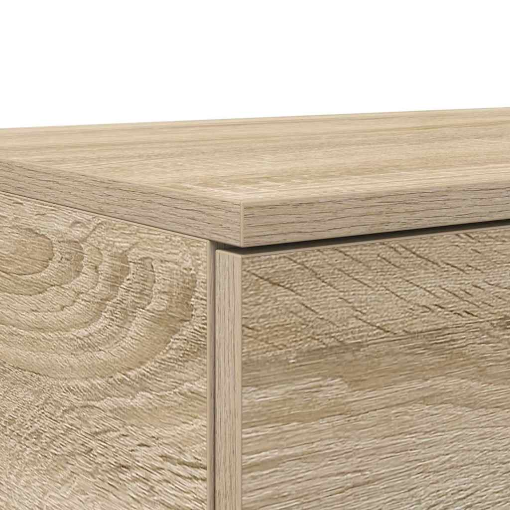Lovos stalčiai su stalčių Sonoma ąžuolas 150 x 36,5 x 16,5 cm