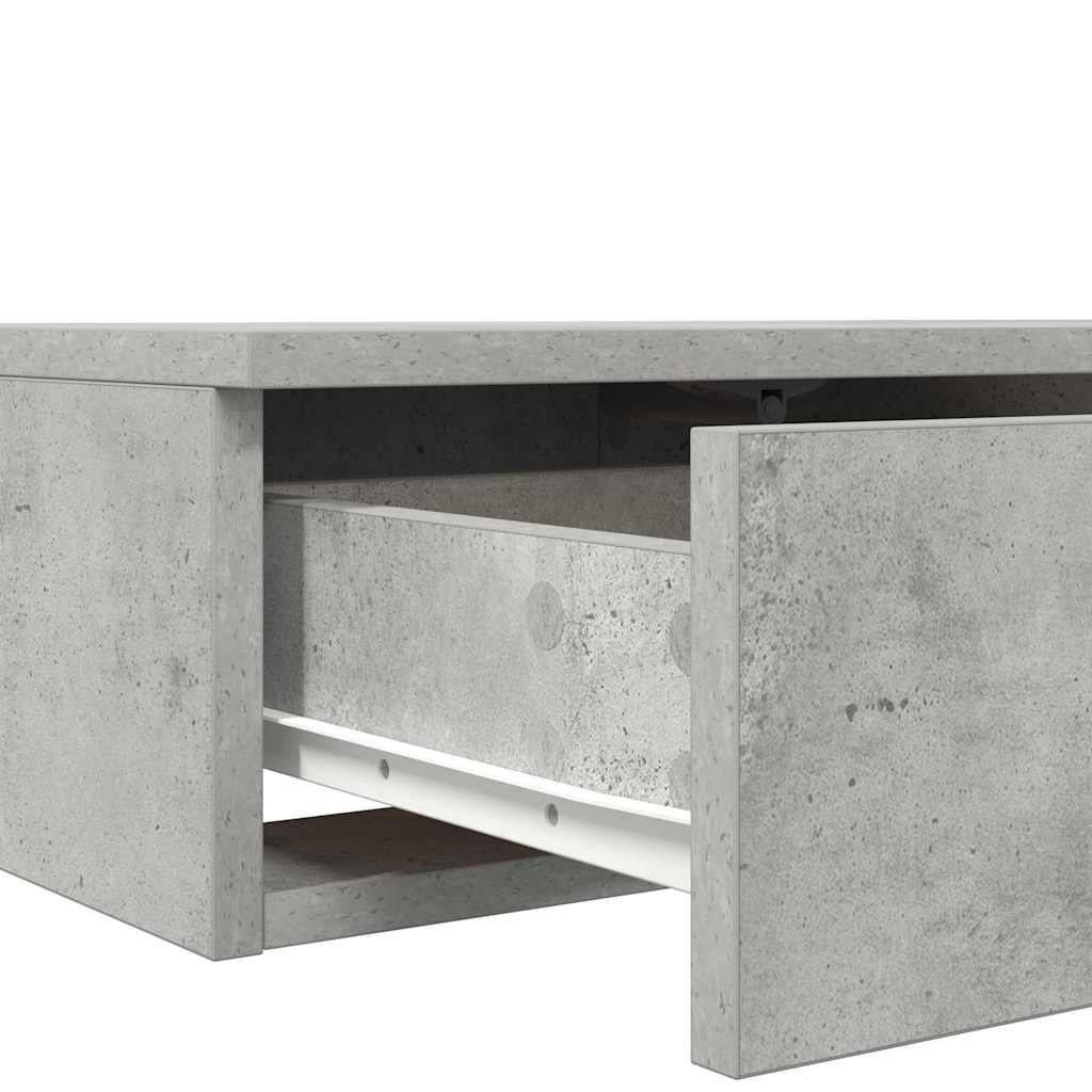 Lovos stalčiai su stalčių Betono pilka 150 x 36,5 x 16,5 cm