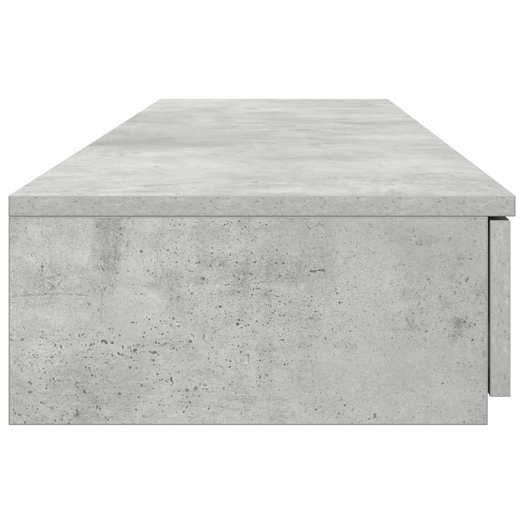 Lovos stalčiai su stalčių Betono pilka 150 x 36,5 x 16,5 cm