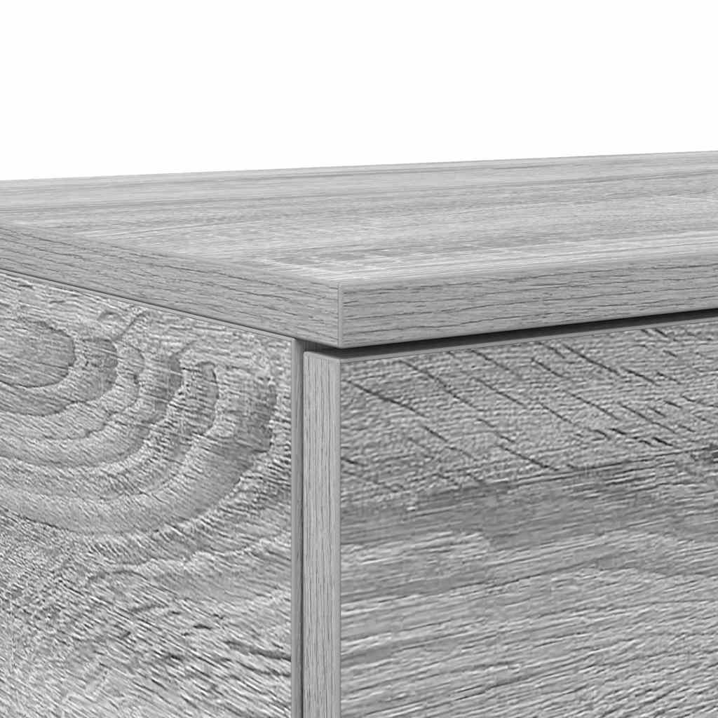 Lovos stalčiai su stalčių Pilkas Sonoma 150 x 36,5 x 16,5 cm
