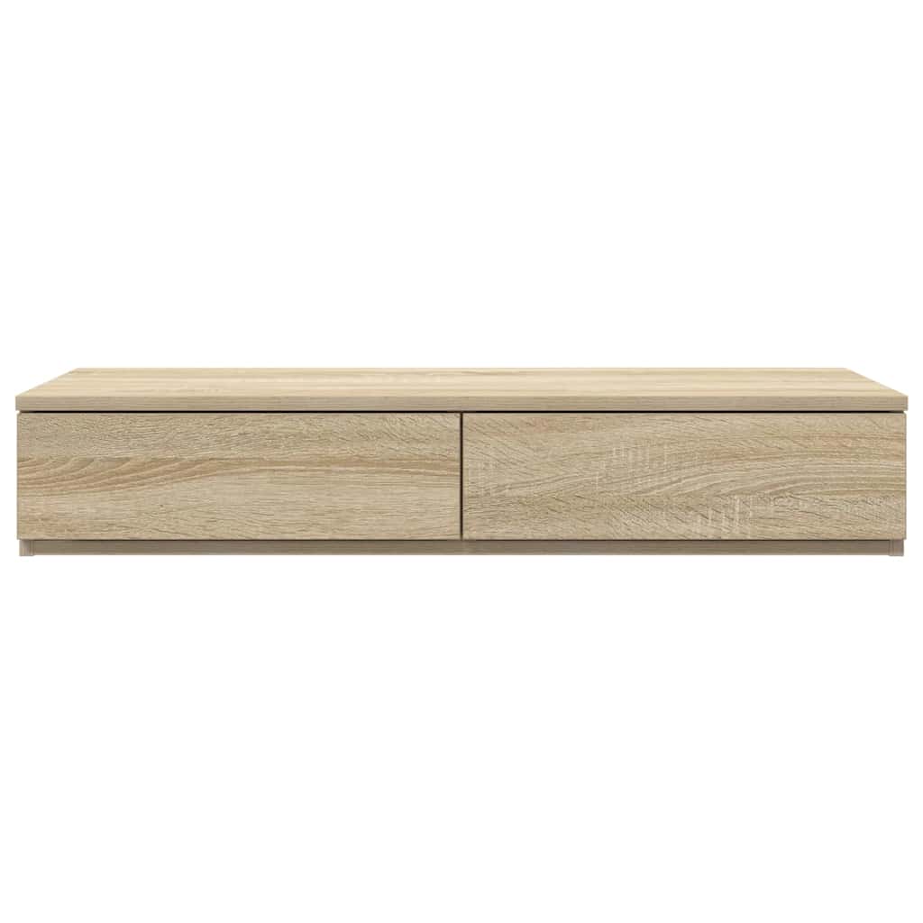 Lovos stalčiai su stalčių Sonoma ąžuolas 75 x 36,5 x 16,5 cm