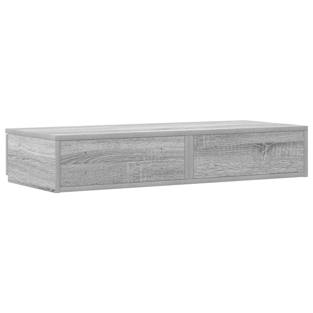 Gultas atvilktnes ar riteņiem, pelēks ozols Sonoma, 75 x 36,5 x 16,5 cm