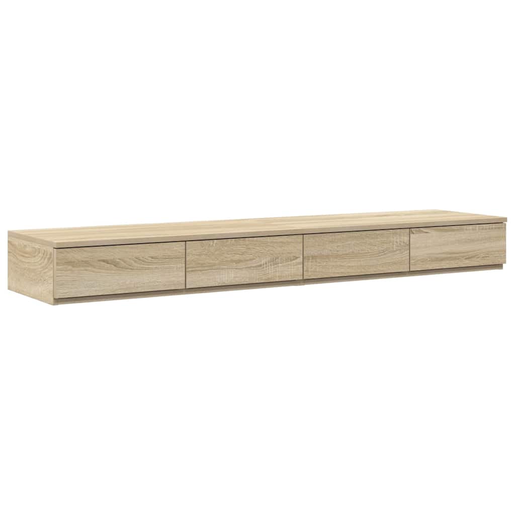 Bed Drawers with Drawer Sonoma Oak 160 x 36.5 x 16.5 cm