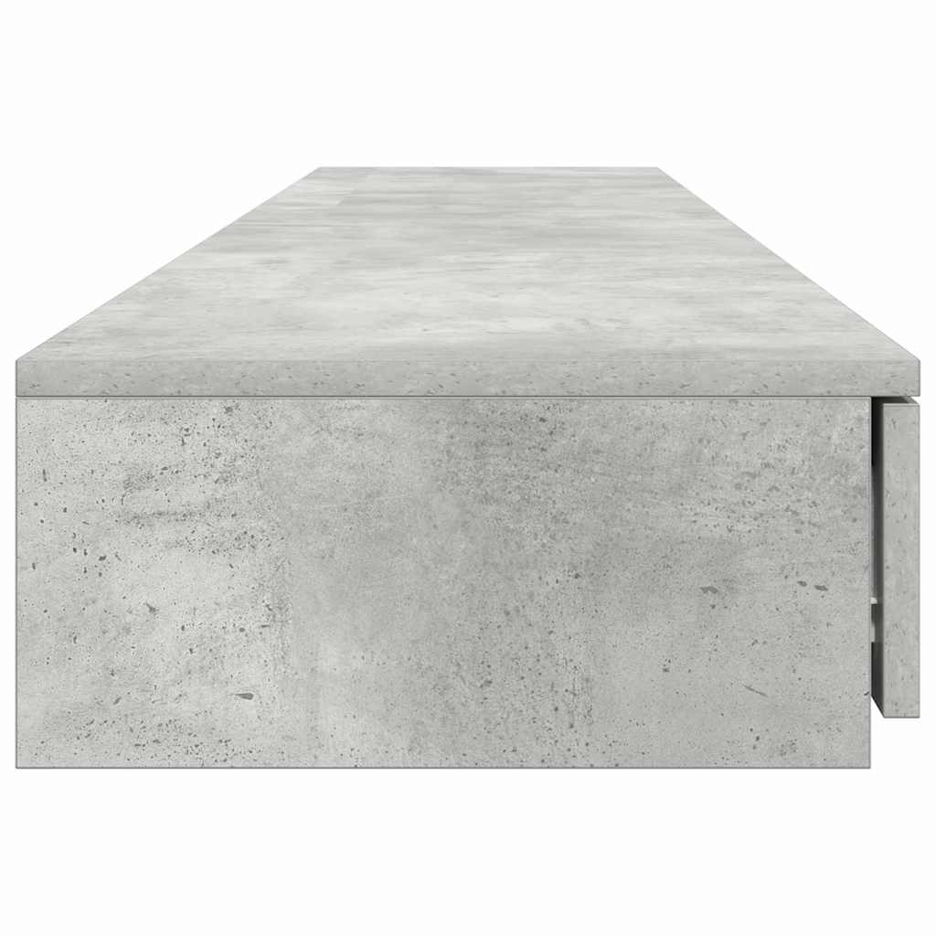 Bed Drawers with Drawer Concrete Grey 180 x 36.5 x 16.5 cm