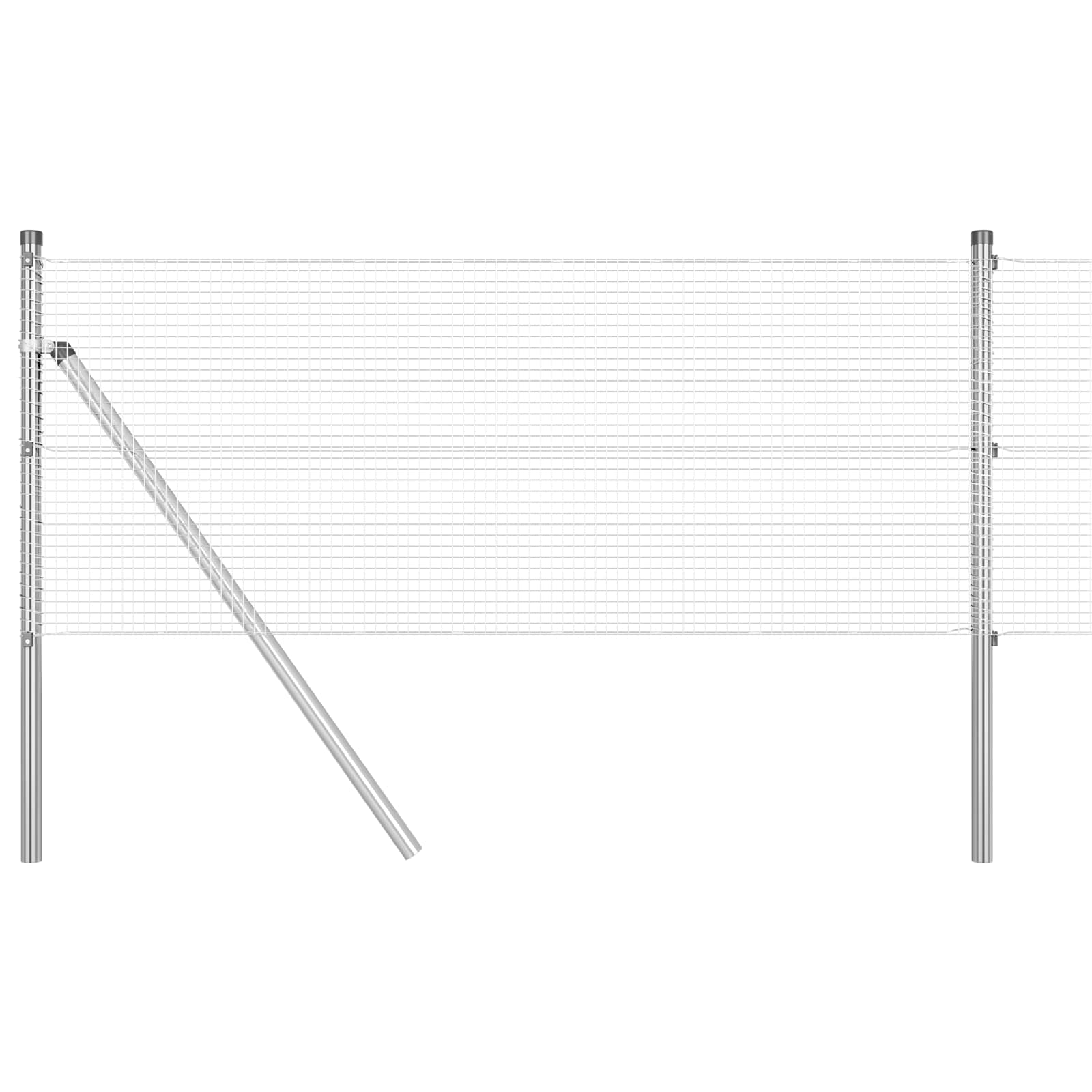 Suvirinto vielos tvoros Sidabro 0.8 x 10 m