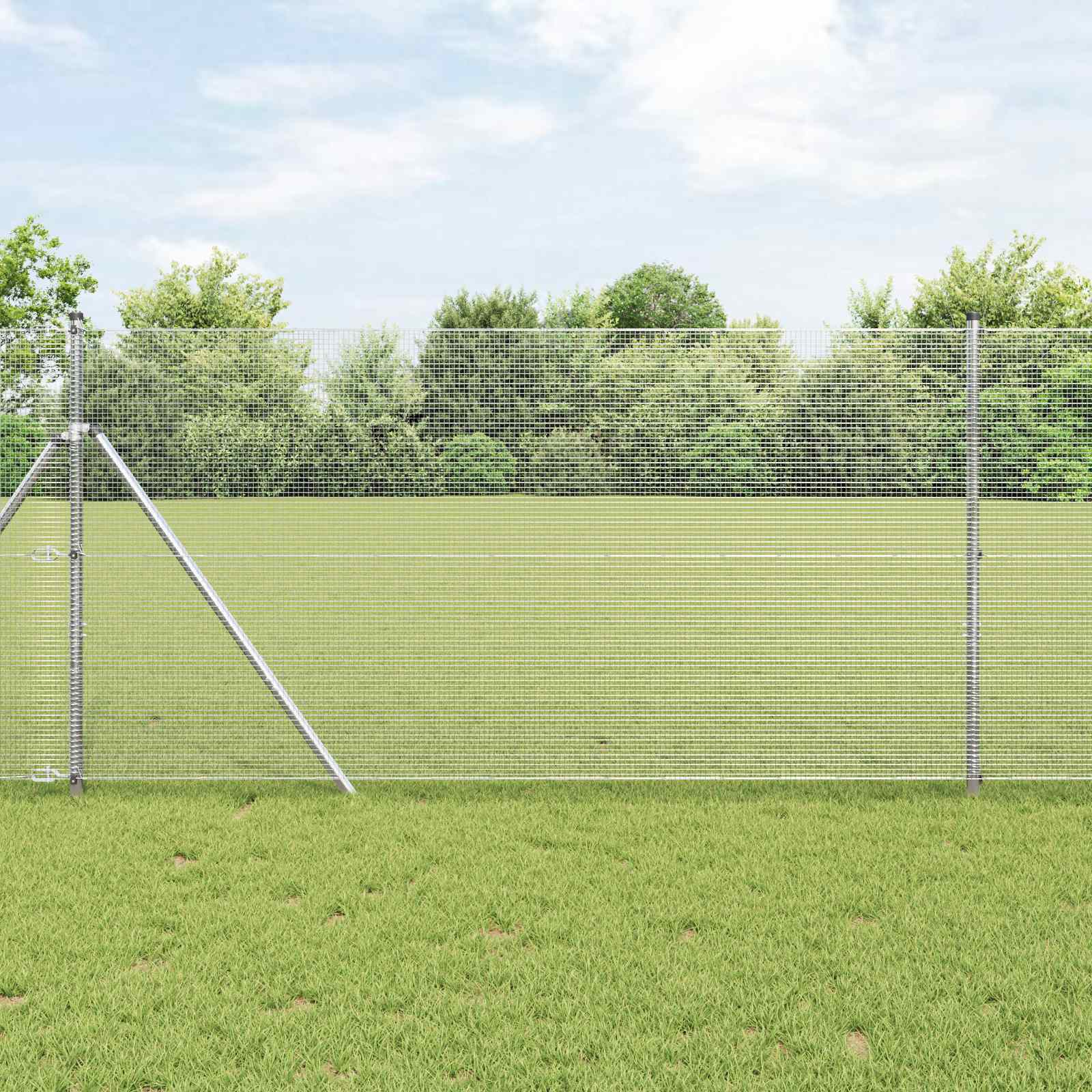 Suvirinto vielos tvoros Sidabro 1.2 x 25 m