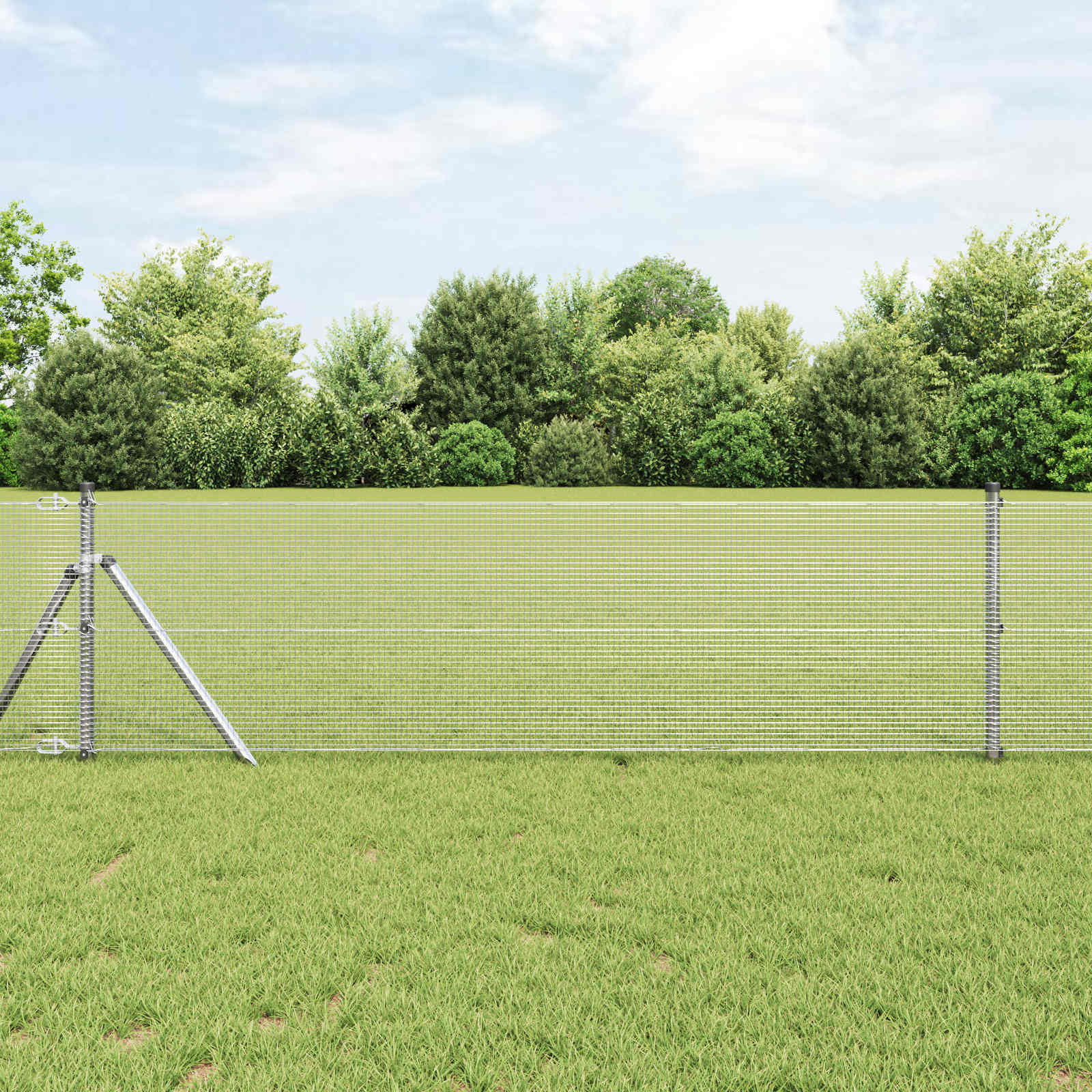 Suvirinto vielos tvoros Sidabro 0.8 x 50 m