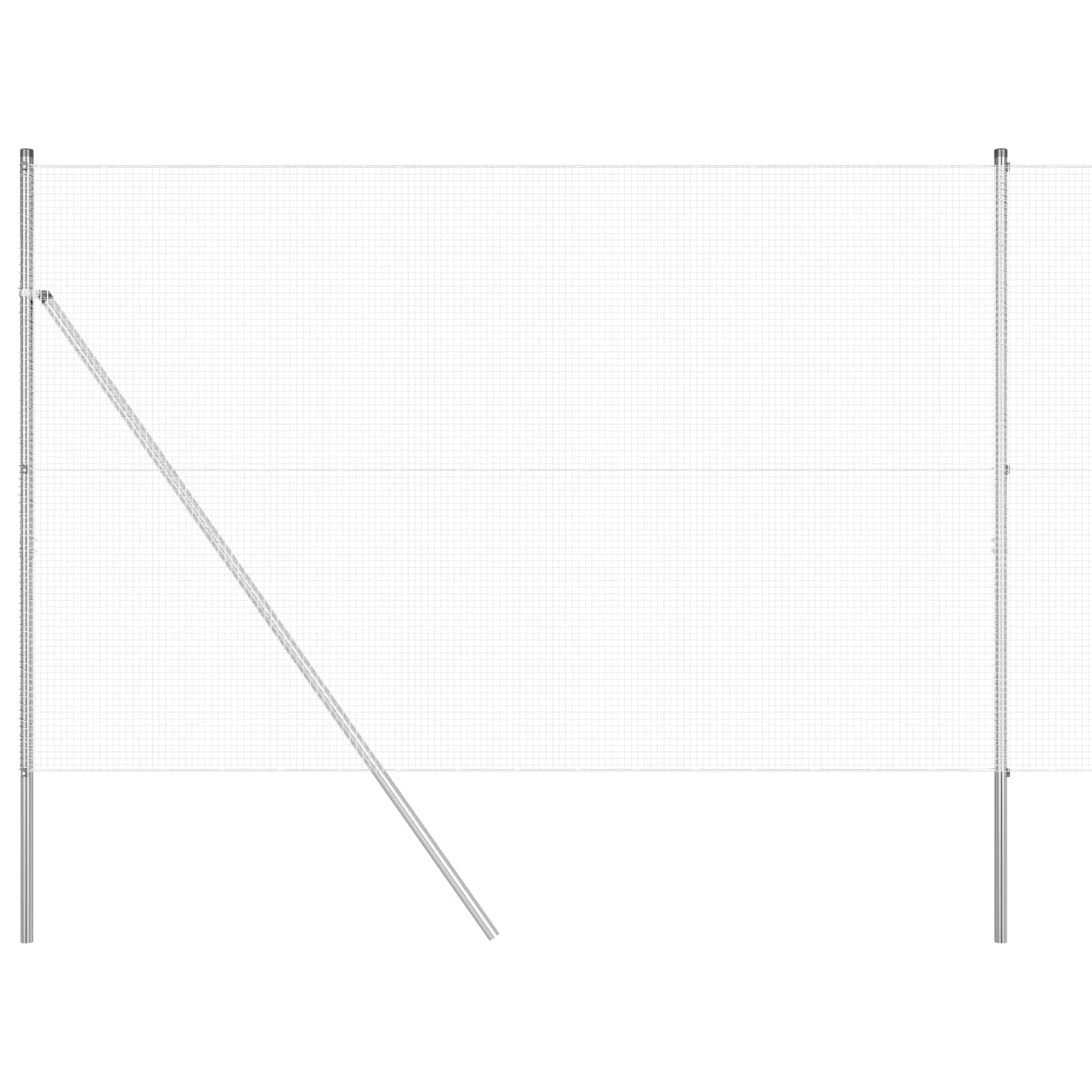 Suvirinto vielos tvoros Sidabro 1.5 x 50 m