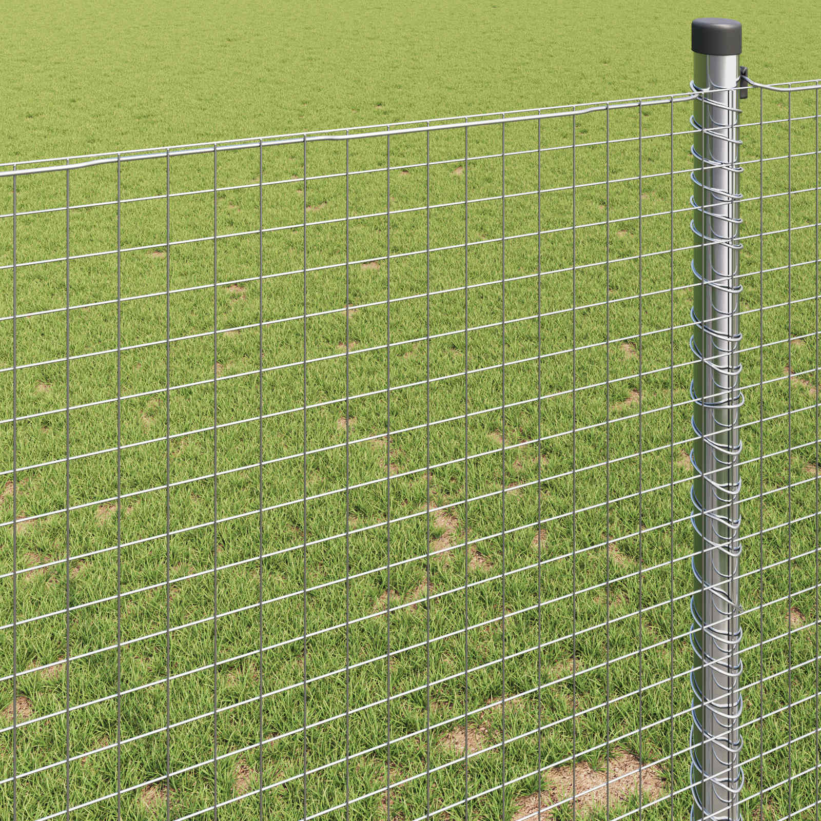 Metinātais stiepļu žogs Sudrabs 0.5 x 100 m