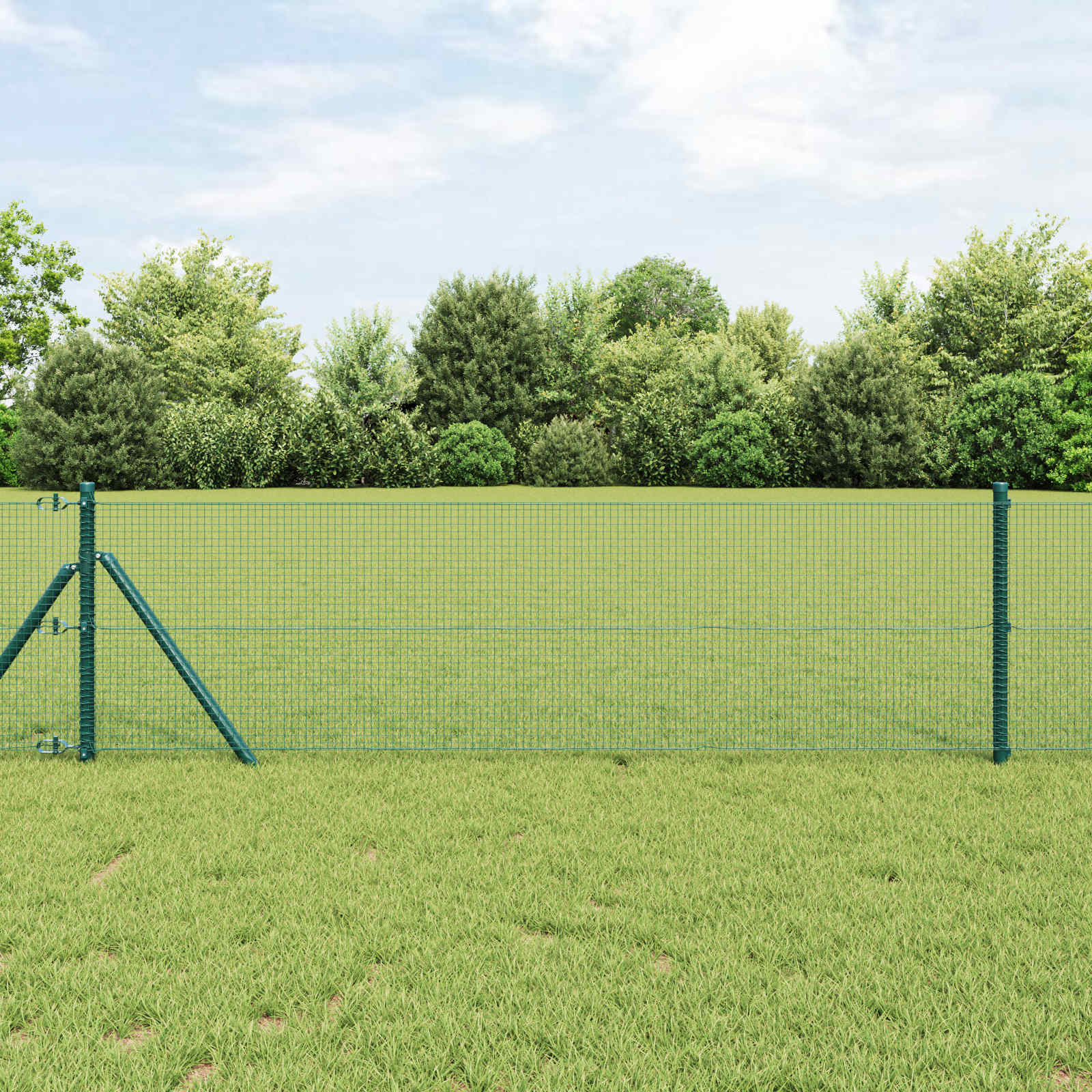 Welded Wire Fence Green 0.8 x 10 m