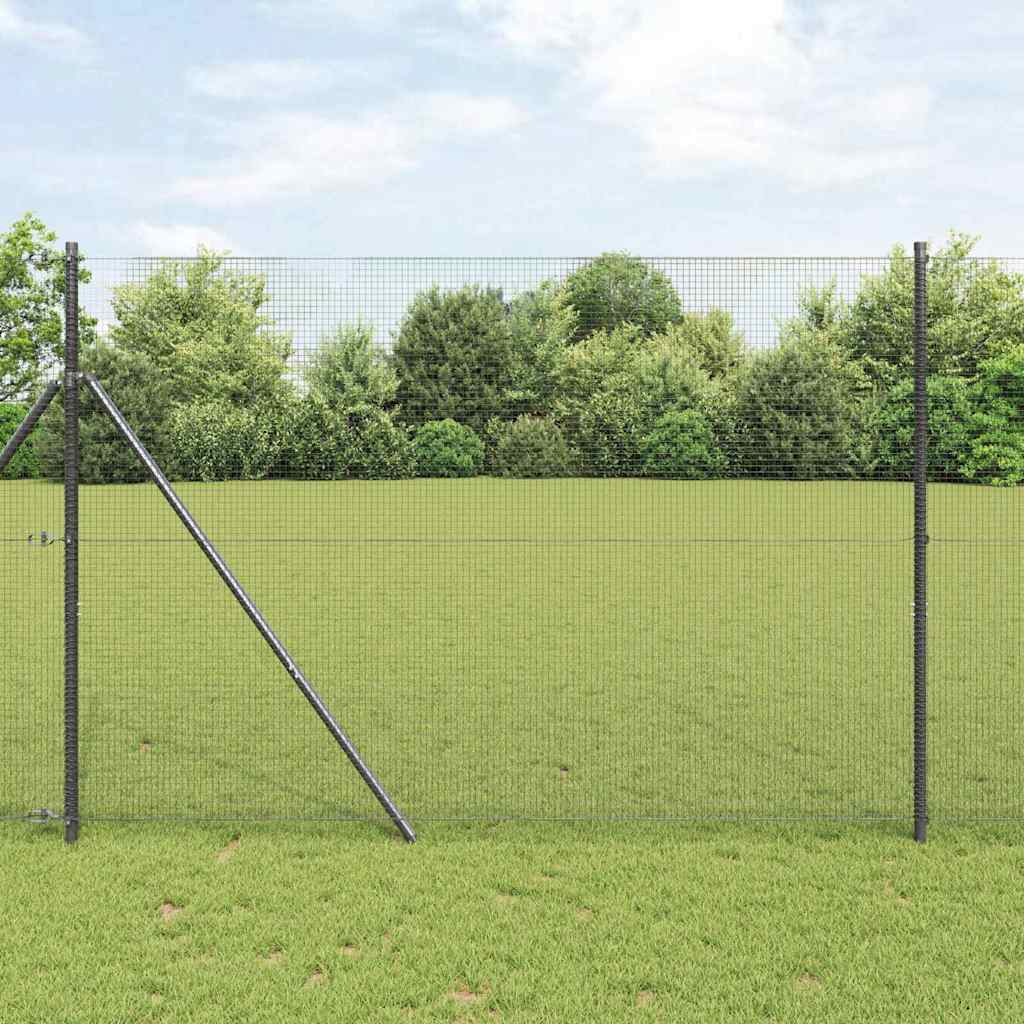 Metināta stiepļu žogu sistēma pelēkā krāsā 1.6 x 10 m