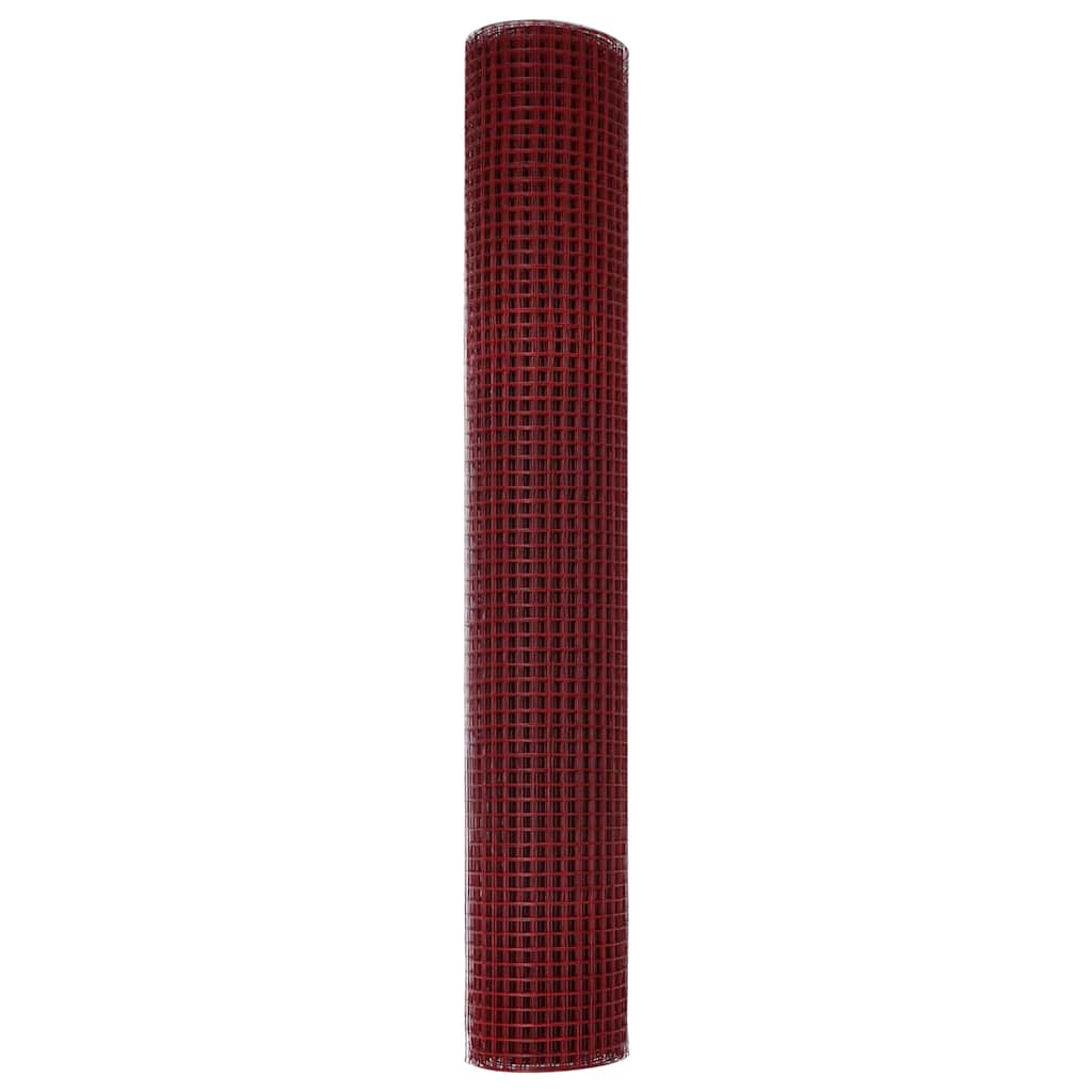 Suvirinto vielos tvoros Raudona 1.5 x 10 m
